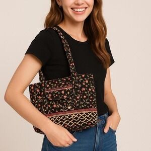 Vintage Vera Bradley Mini Tote/Purse -Ming Pattern Retired 2001- Great Condition